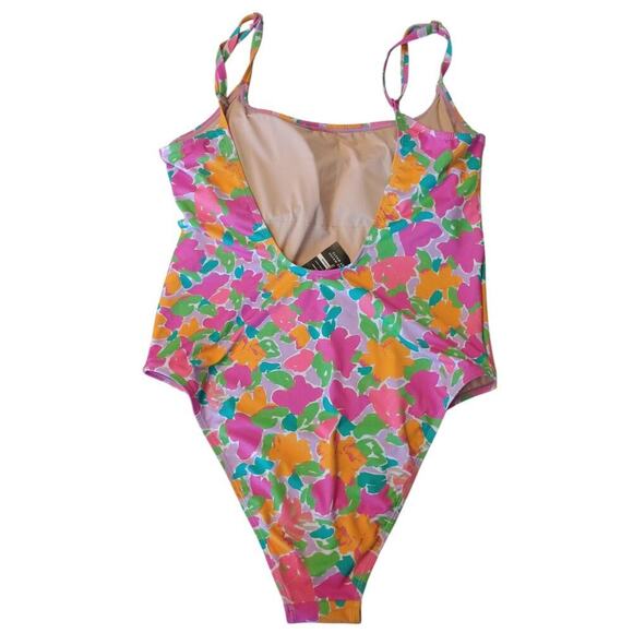 Cotton On Women's Floral-Print Cheeky One-Piece Swimsuit Size XL NWT - Picture 5 of 12